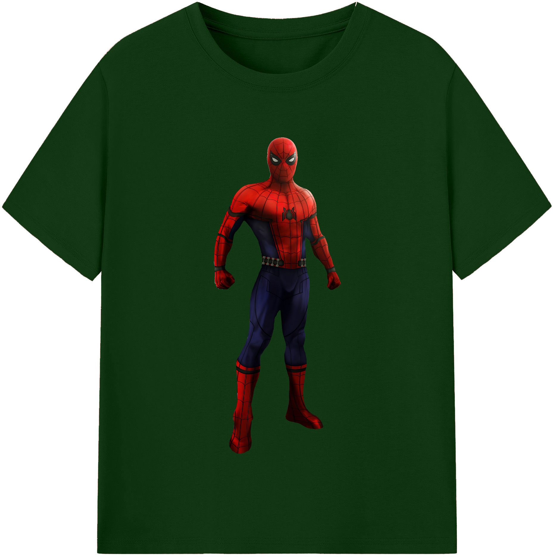 （画像用） Spider Man スパイダーマン 綿100％半袖Tシャツ（フロントプリント）